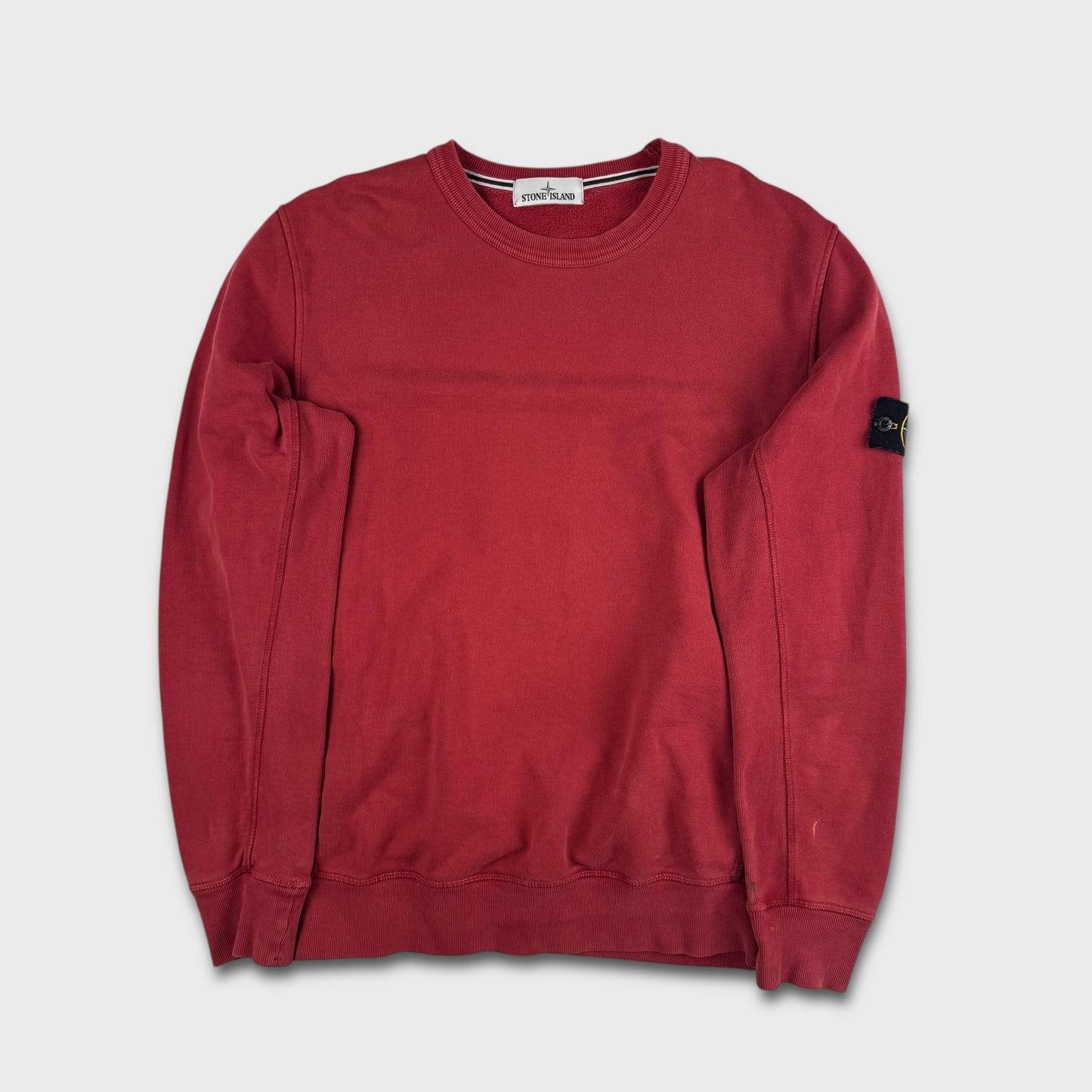 Stone Island Red Crewneck Sweatshirt XL