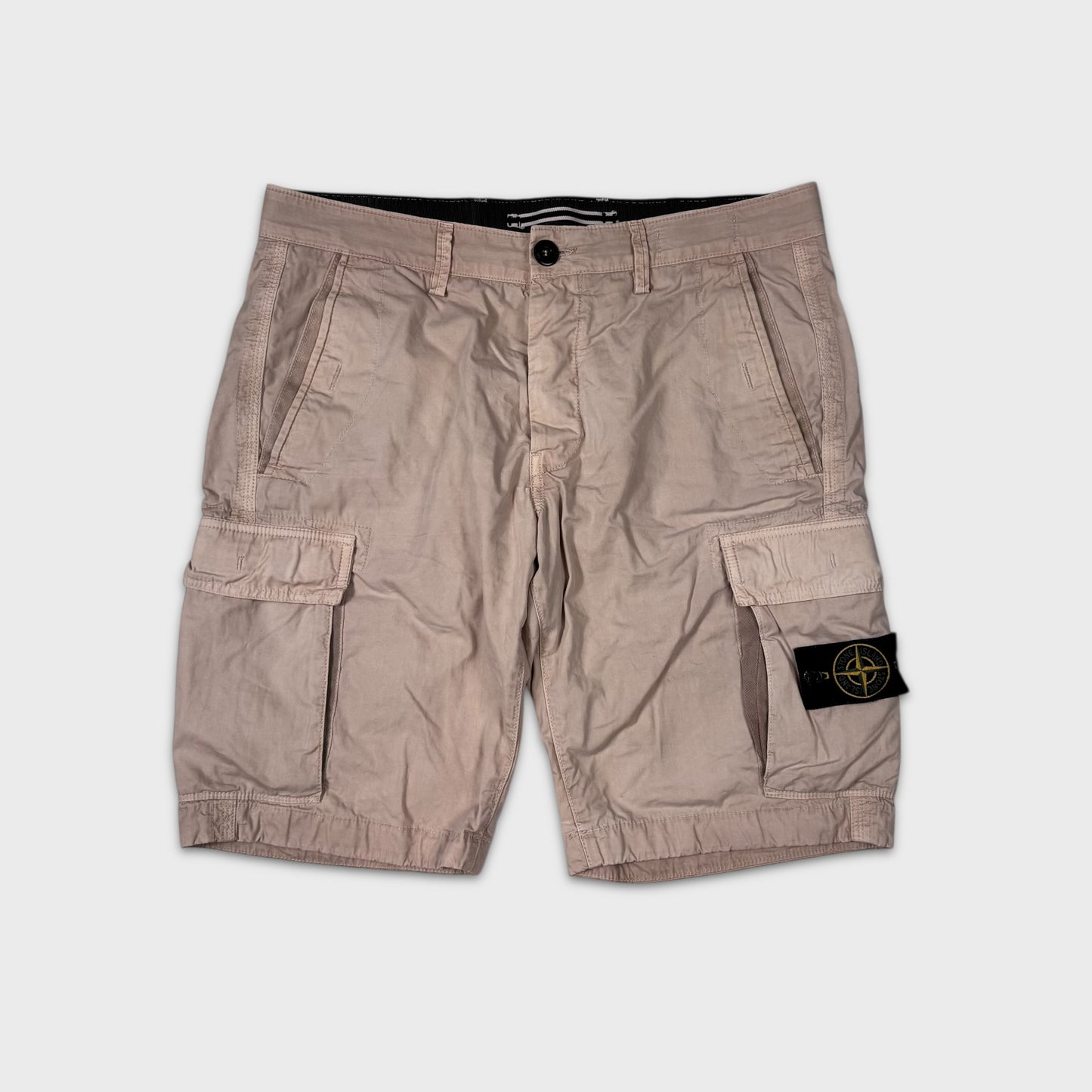 Stone Island Beige Cargo Shorts W32