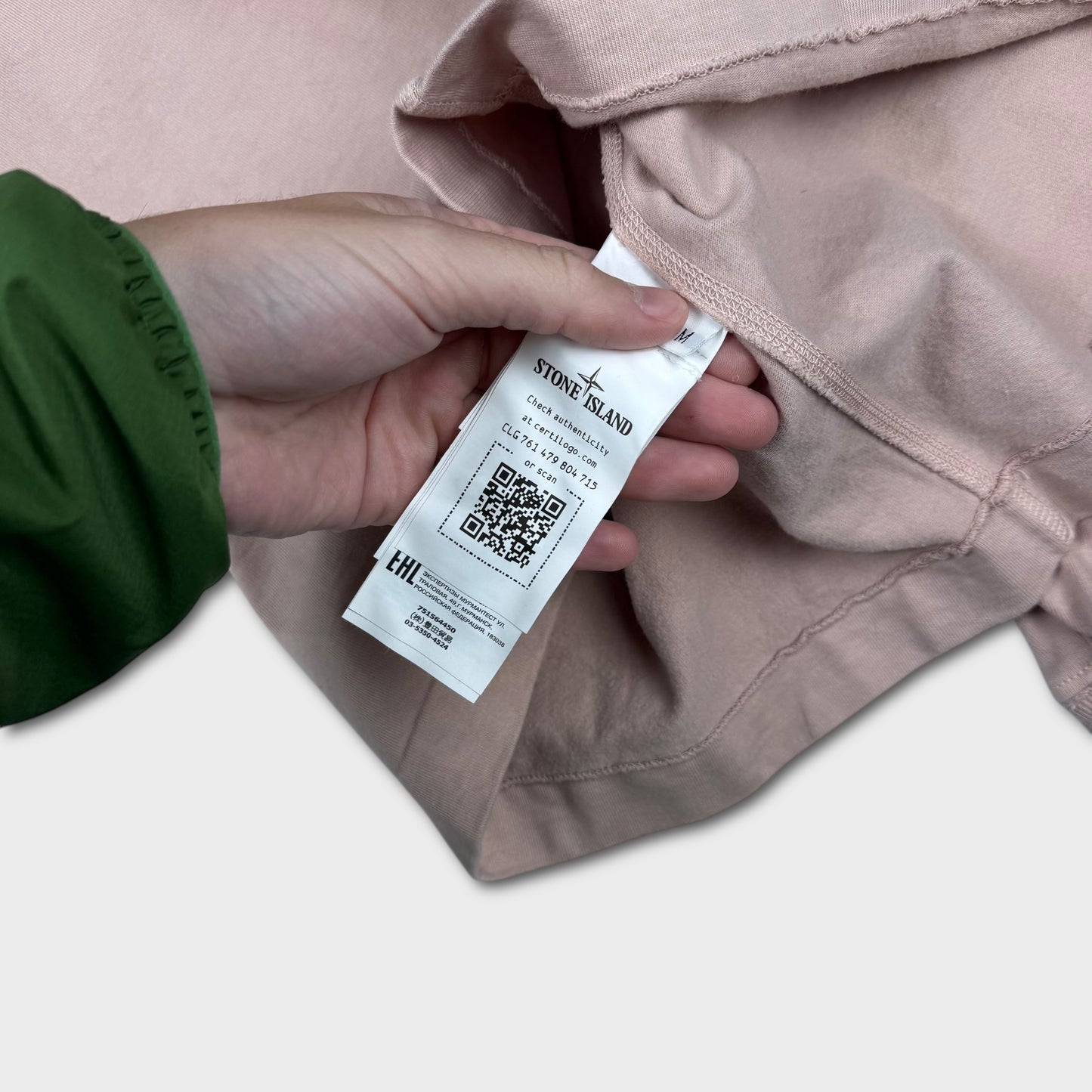 Stone Island Dusty Pink / Peach Crewneck M