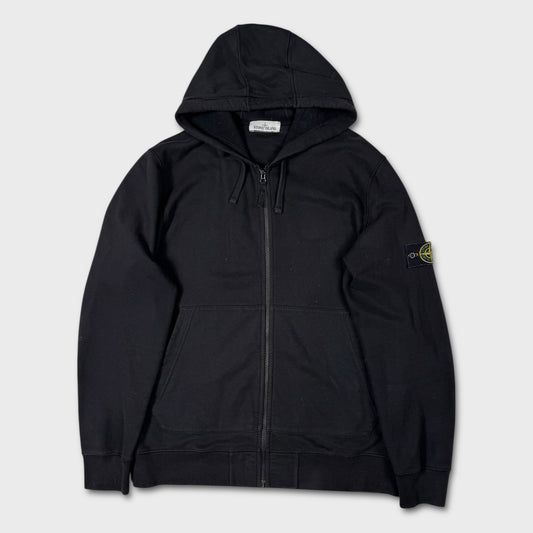 Stone Island Black Full Zip Hoodie XXL