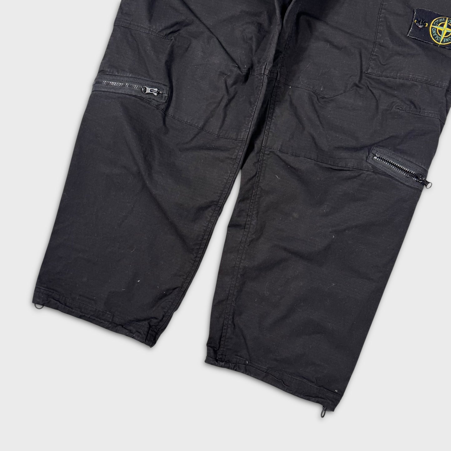 Stone Island Baggy Black Cargo Pants W34