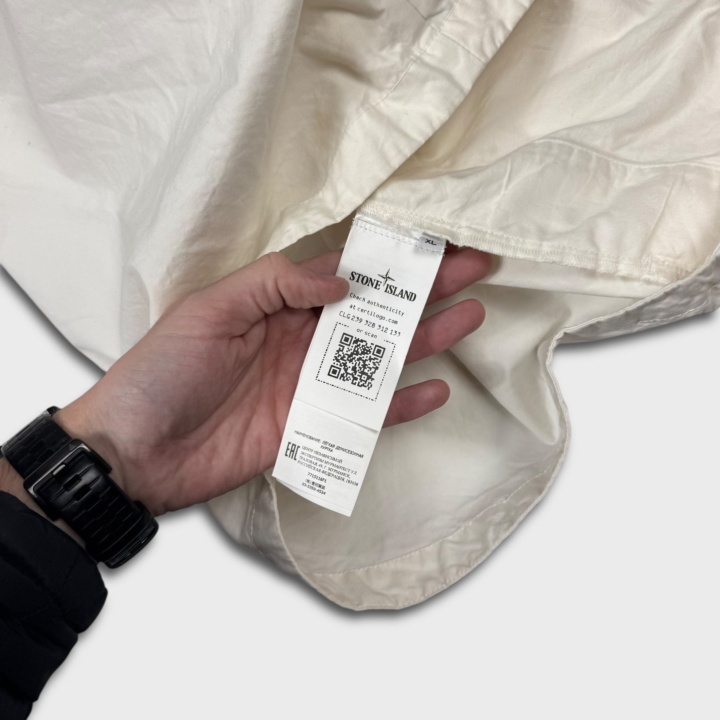 Stone Island White Ghost Overshirt Jacket XL
