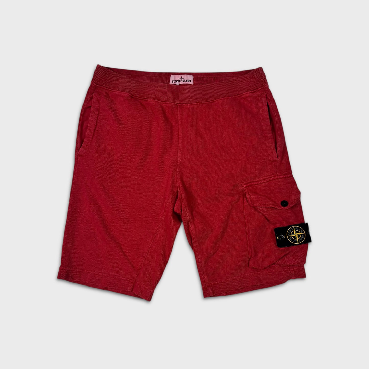 Stone Island Red Cotton Shorts M