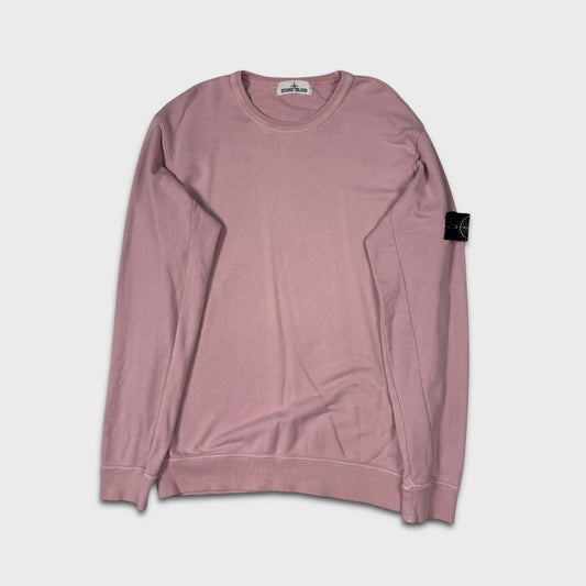 Stone Island Pink Crewneck Sweatshirt L