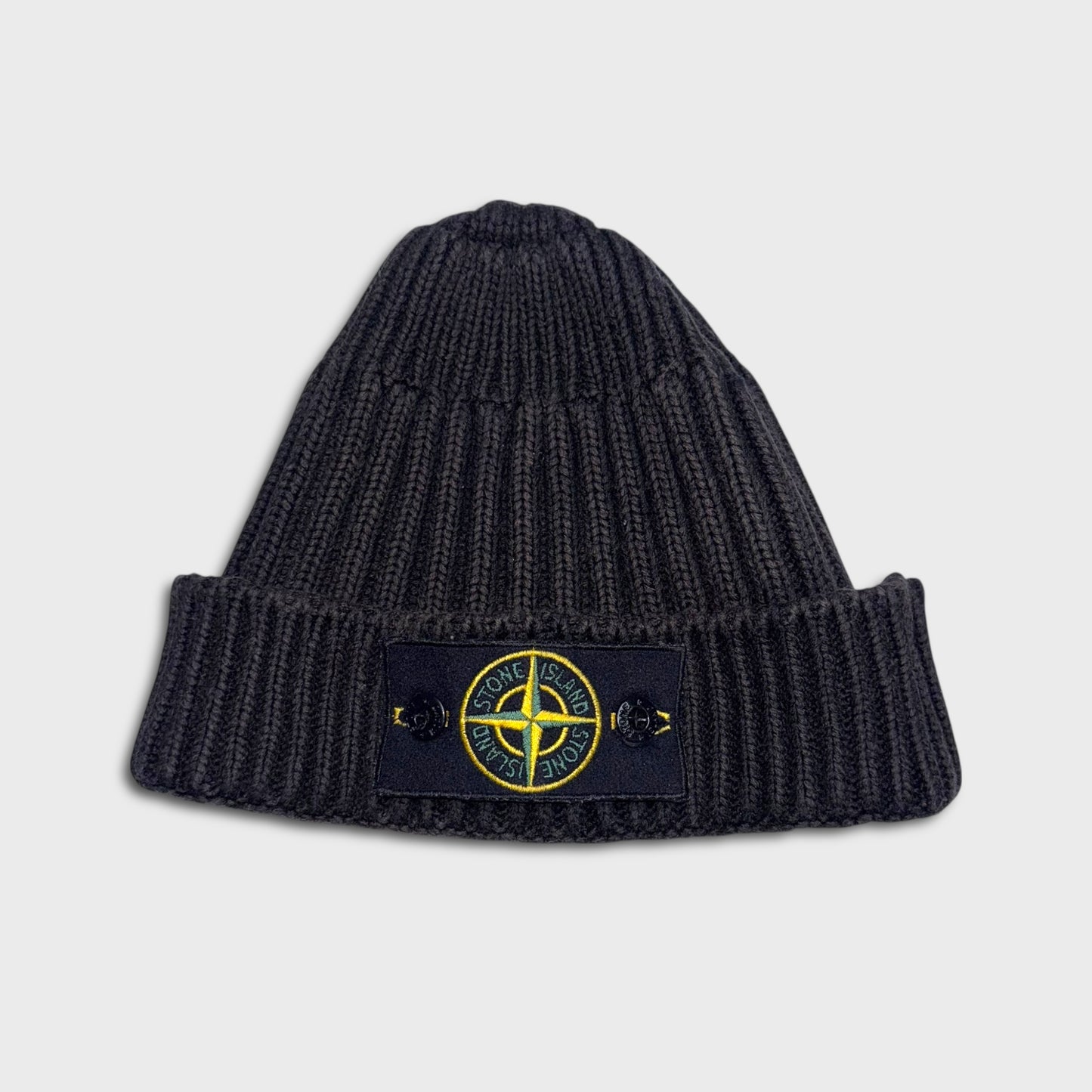 Stone Island Ribbed Badge Beanie OS
