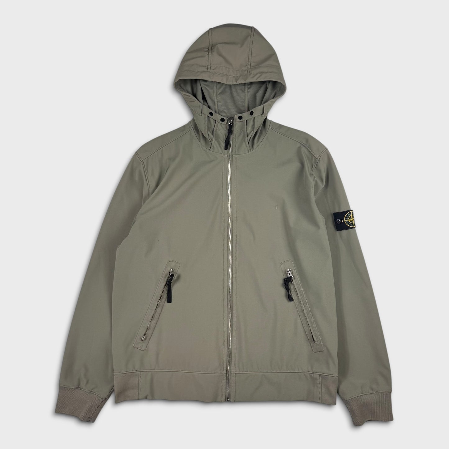 Stone Island Olive Light Soft Shell-R Jacket XXL