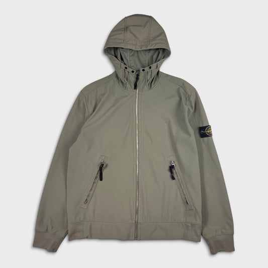Stone Island Olive Light Soft Shell-R Jacket XXL