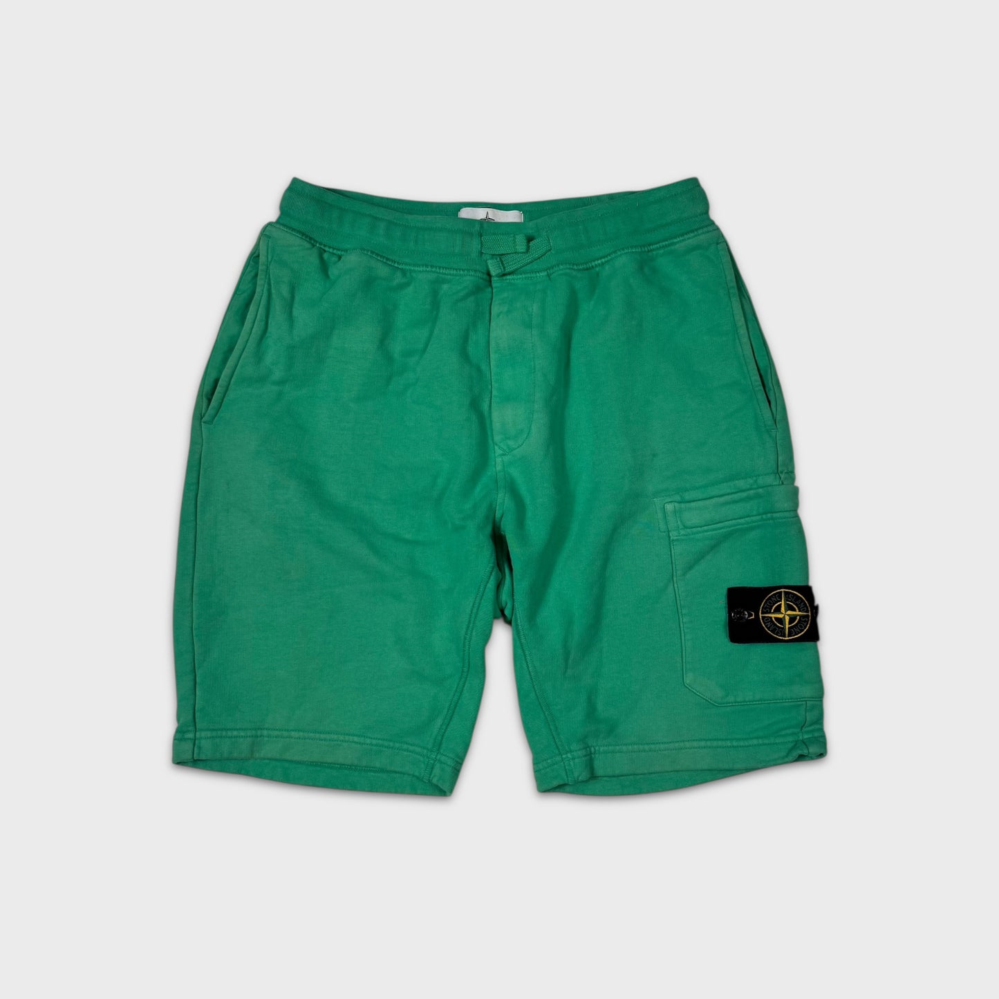 Stone Island Green Cotton Shorts S