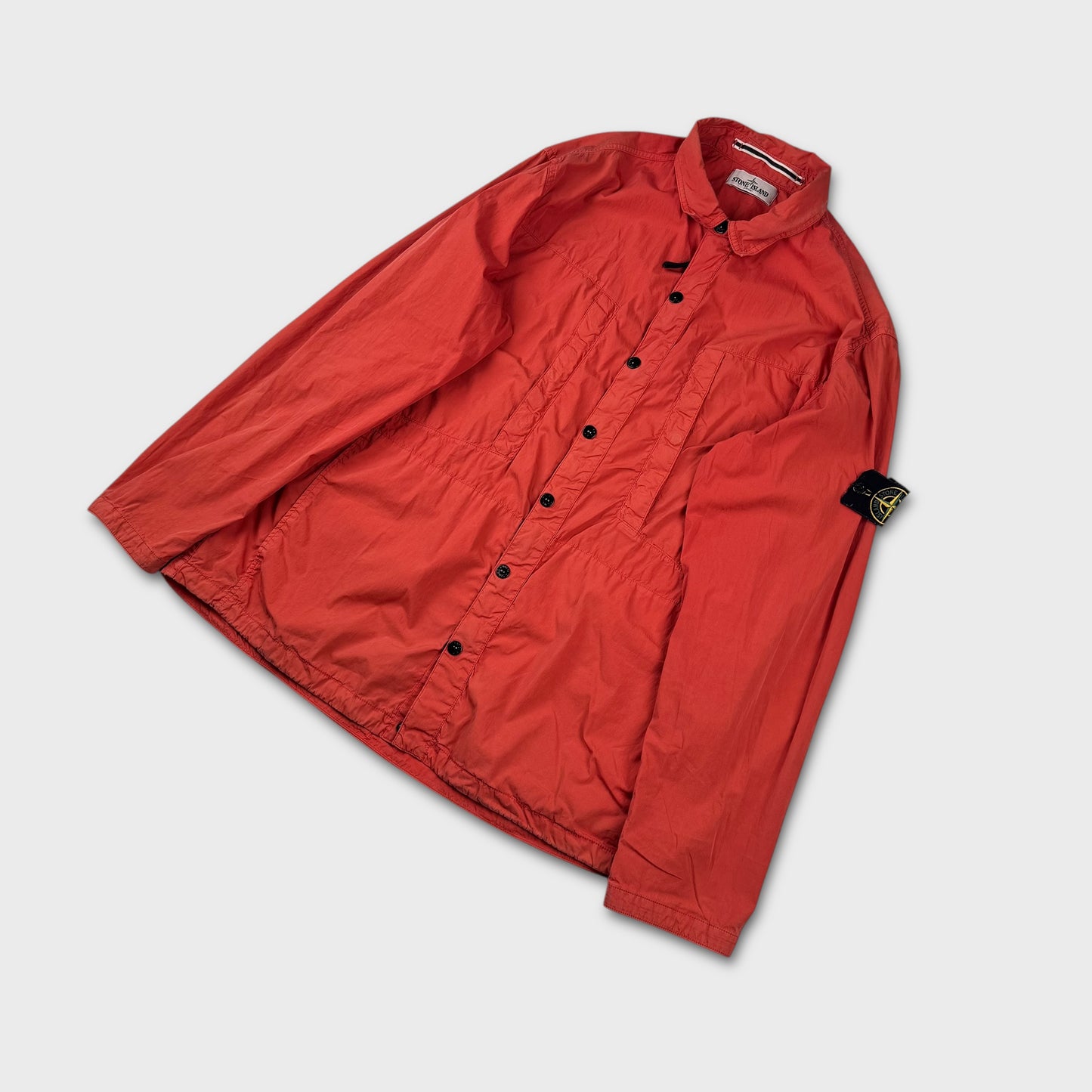 Stone Island Red Tela Overshirt Jacket 3XL