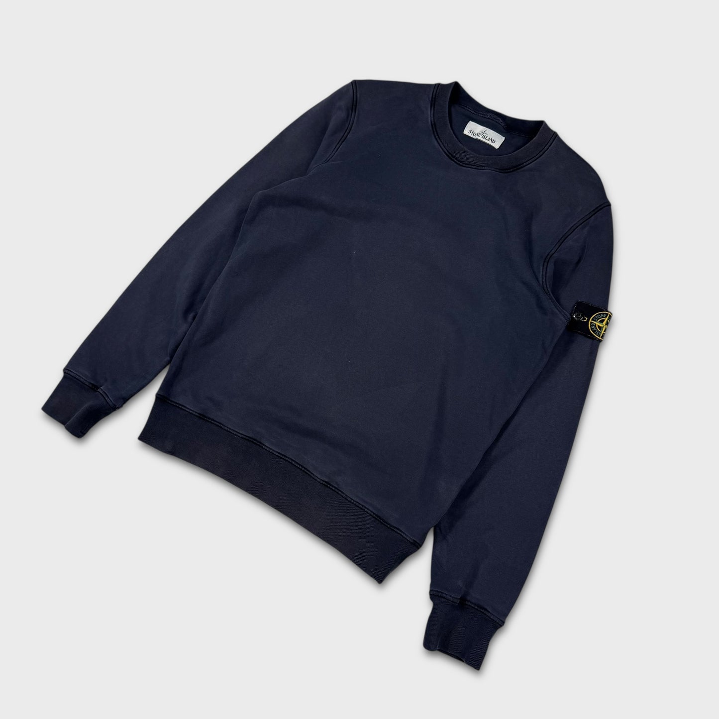 Stone Island Navy Crewneck Sweatshirt M