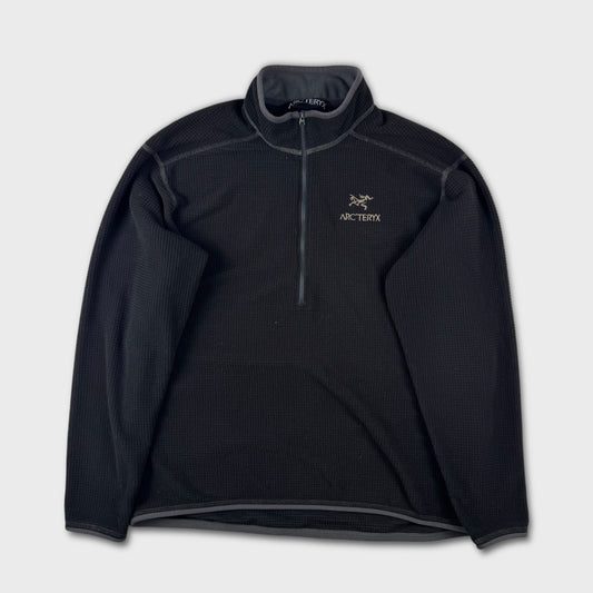 Arc’teryx Black 1/4 Zip Waffle Jumper XL