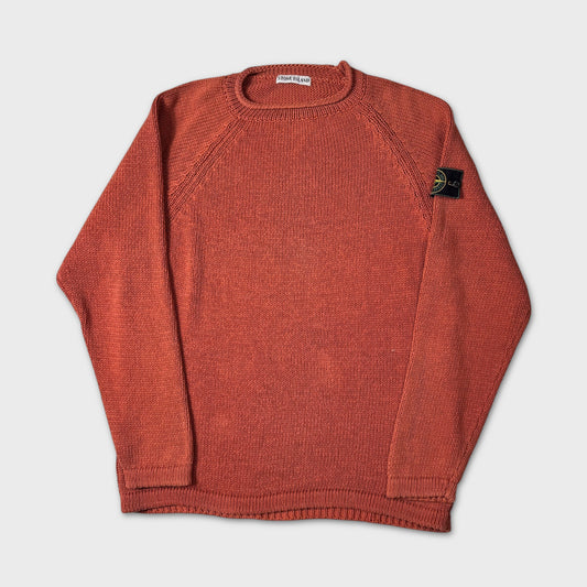 Stone Island 1993 Green Edge Chunky Knit XL
