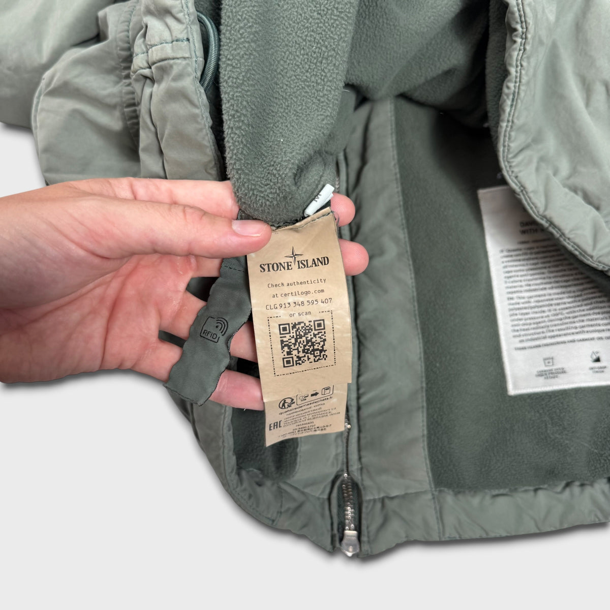 Stone Island Sage Green David Light-TC W/ Micropile M