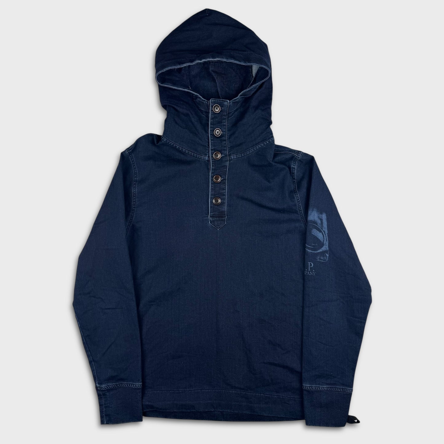 CP Company isko Future Fleece Denim Look Hoodie L