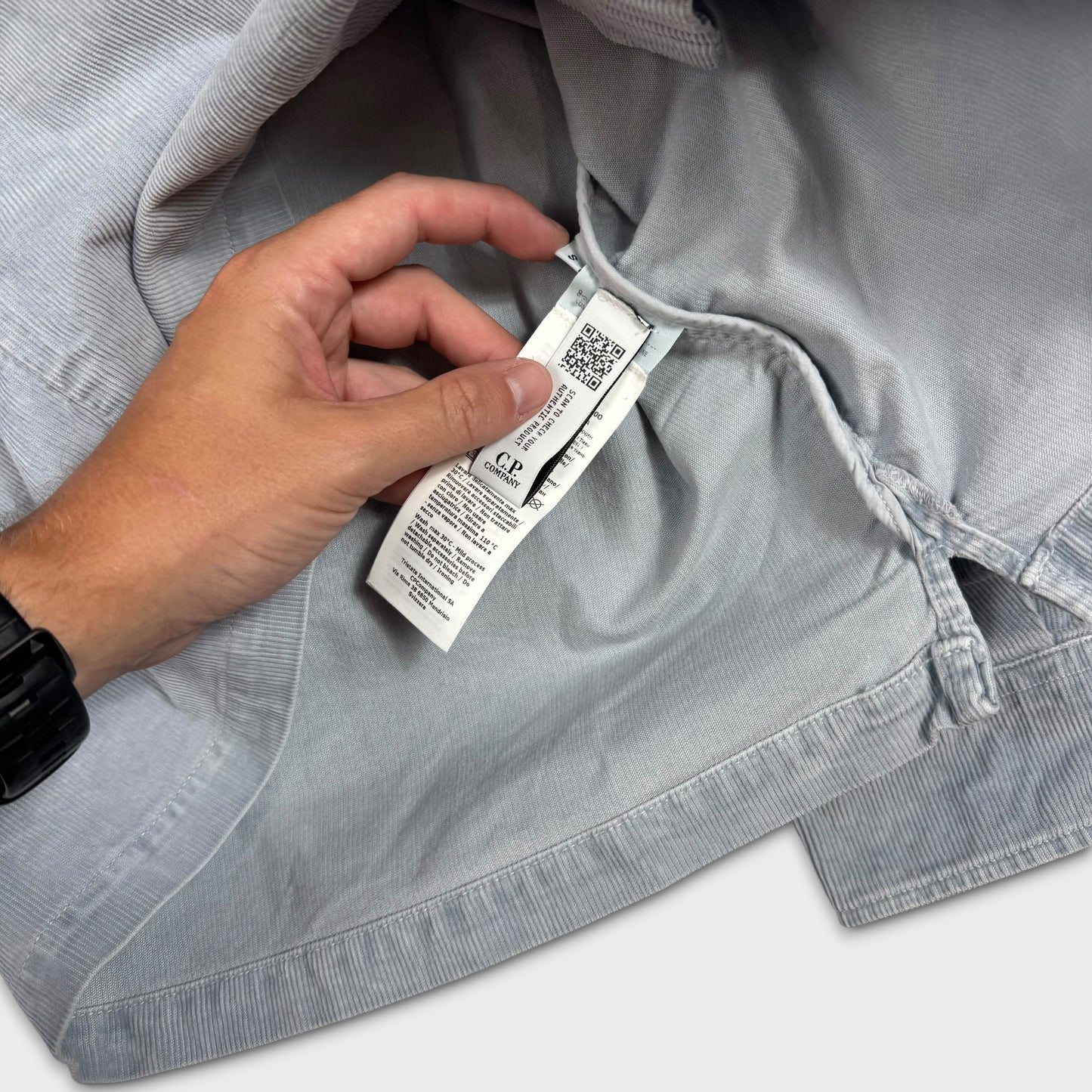 CP Company Baby Blue Cord Overshirt S