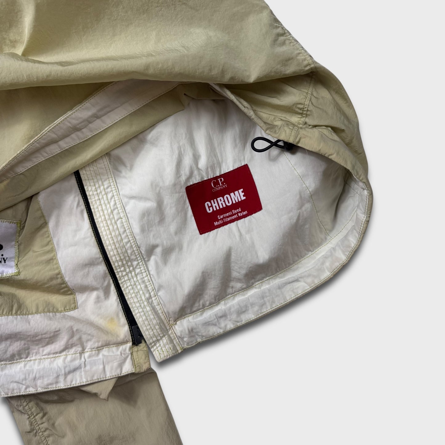 CP Company Pale Yellow Chrome Lens Jacket XL