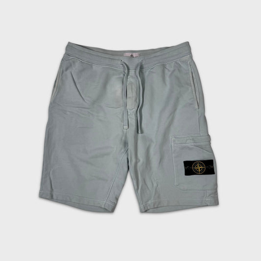 Stone Island Aqua Cotton Shorts L