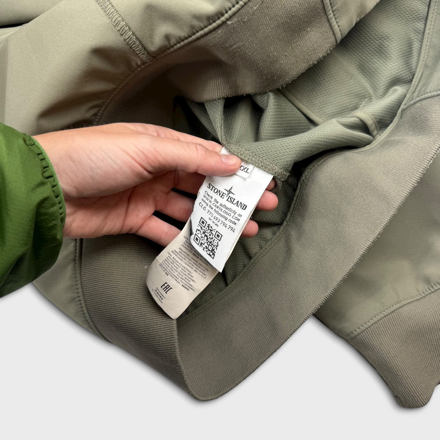 Stone Island Olive Light Soft Shell-R Jacket XXL