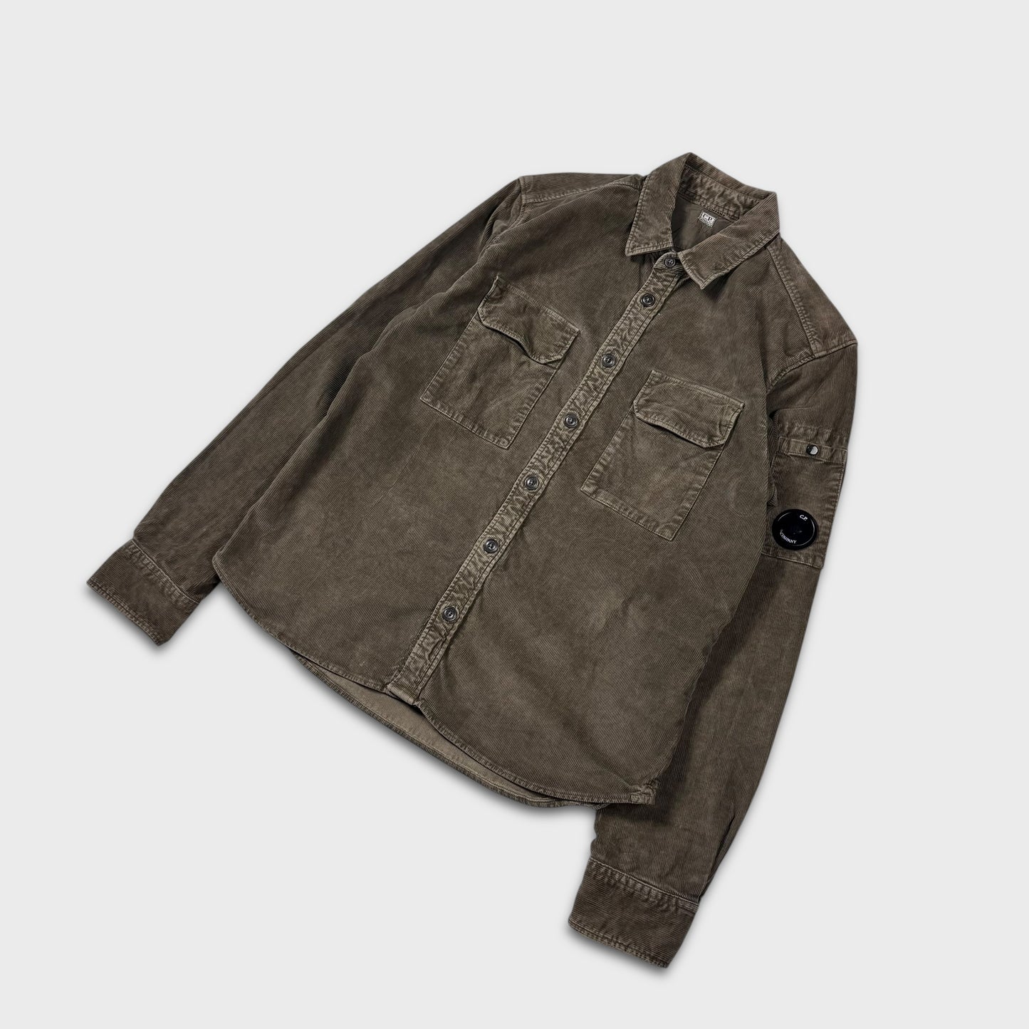 CP Company Olive Green Corduroy Shirt S