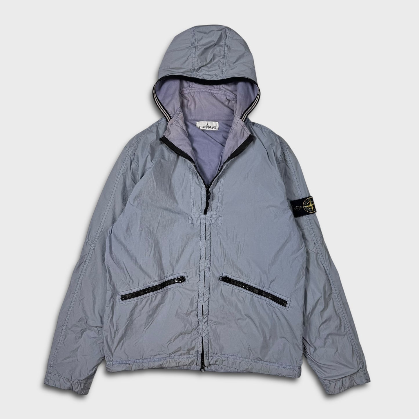 Stone Island Lavender Blue Crinkle Reps Jacket M