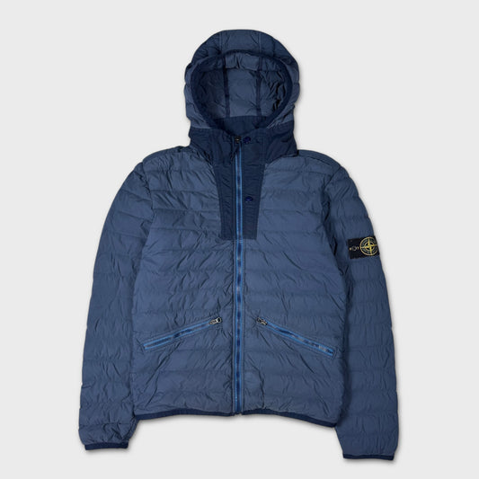 Stone Island Garment Dyed Loom Woven Down Chambers Jacket S