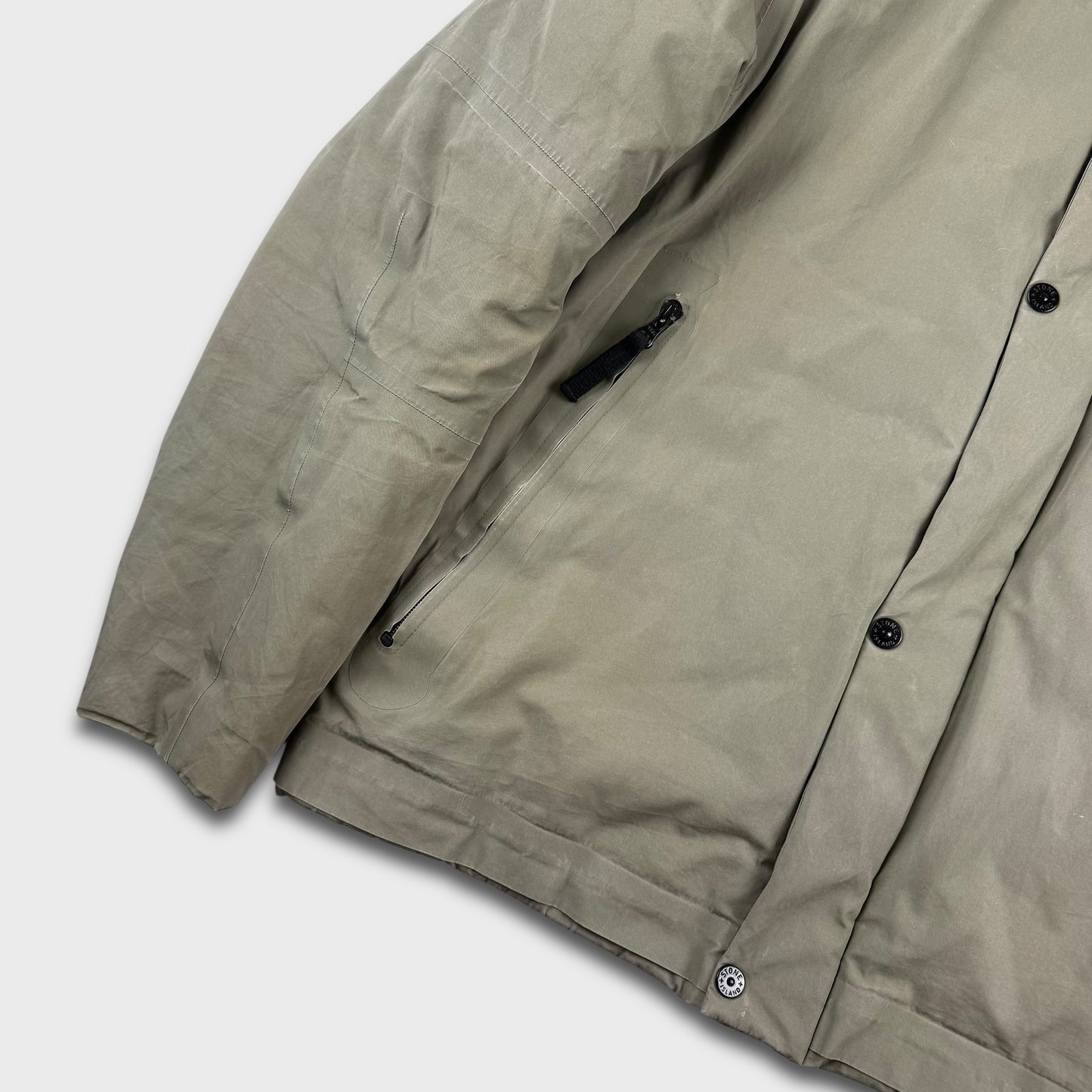 Stone Island Water Repellent Supima Cotton Primaloft Jacket L