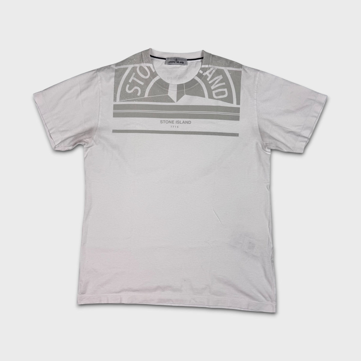 Stone Island White Graphic T-Shirt XL