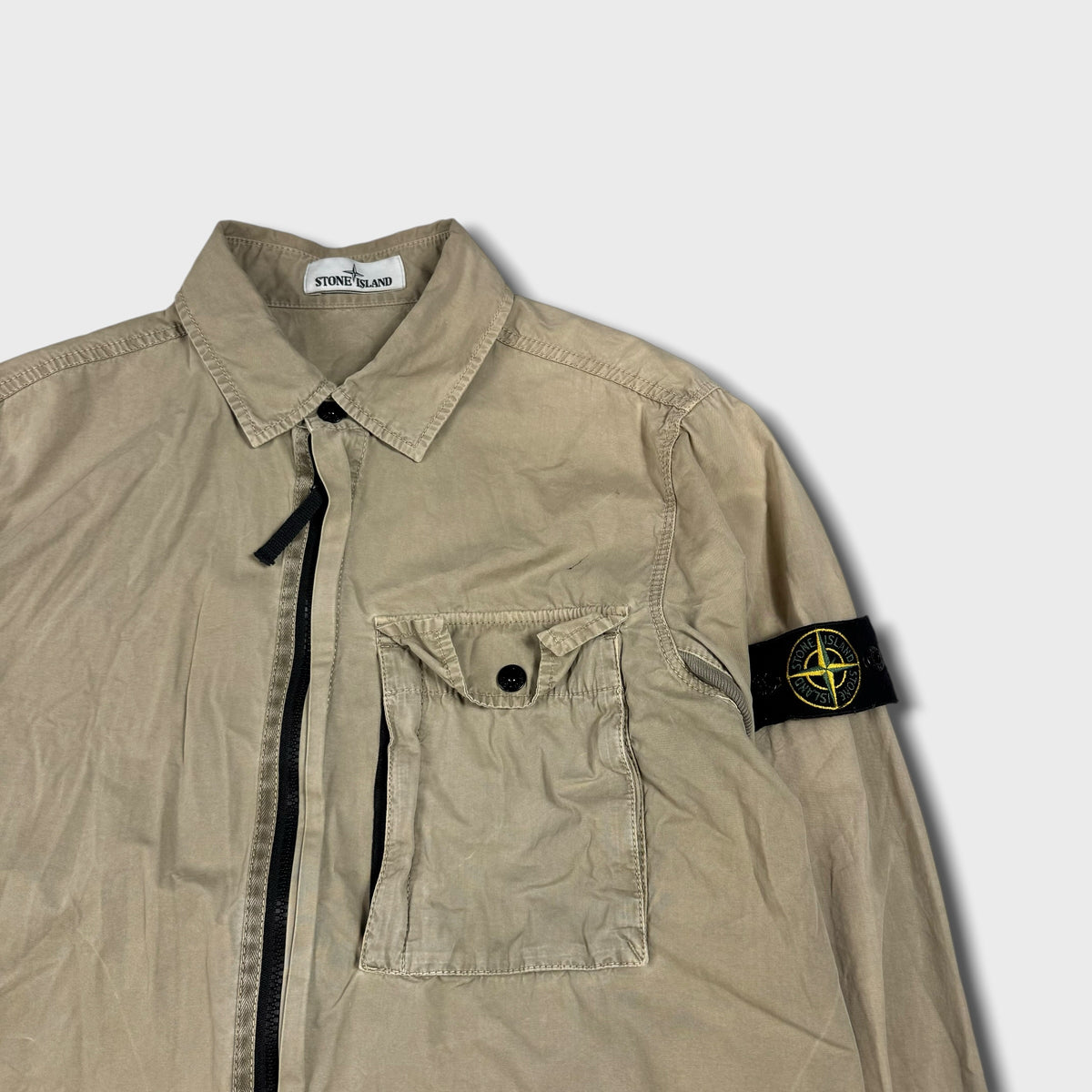 Stone Island Full Zip Overshirt L