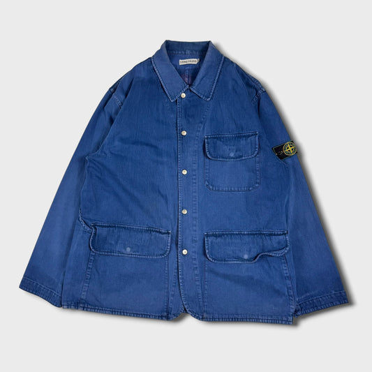 Stone Island 1987 Denim Carpenter Chore Jacket XXL