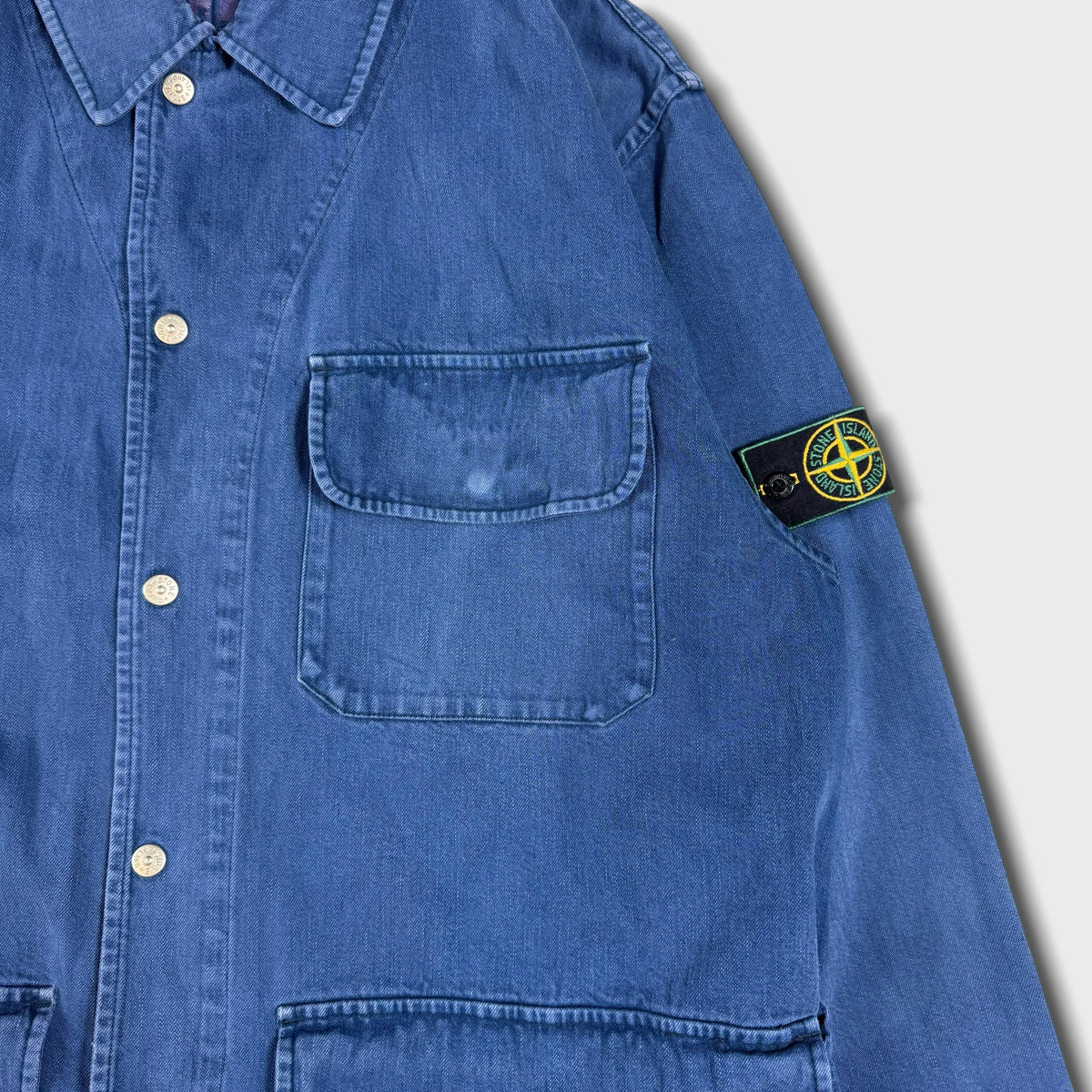 Stone Island 1987 Denim Carpenter Chore Jacket XXL