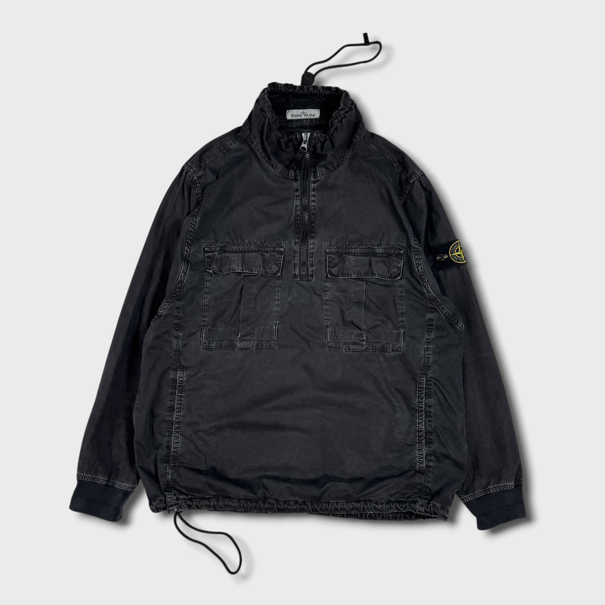 Stone Island Black Pullover Smock Jacket M