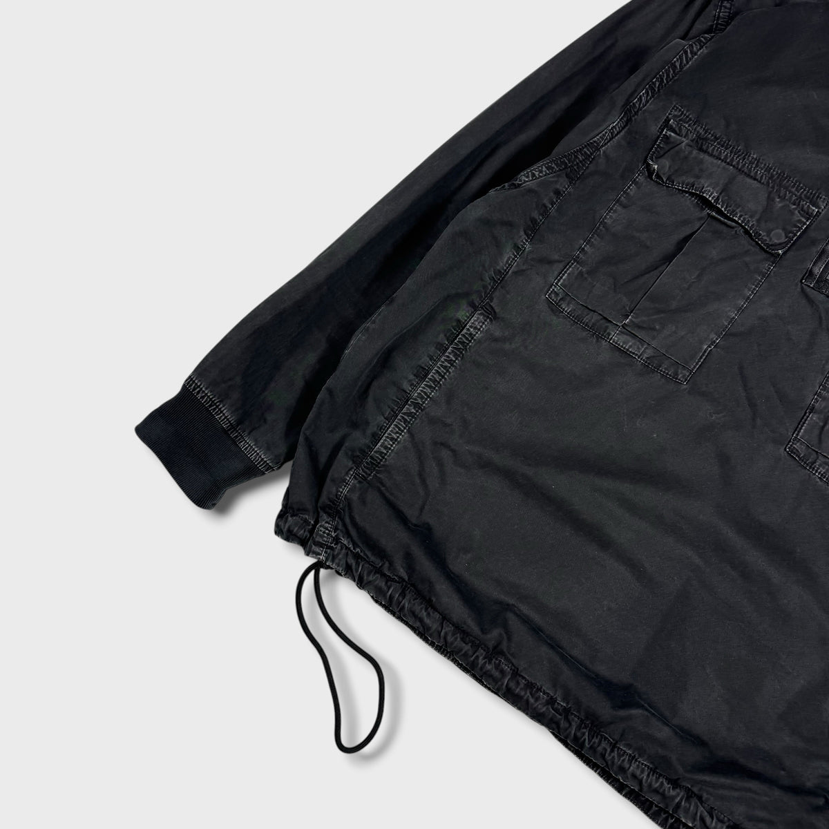 Stone Island Black Pullover Smock Jacket M