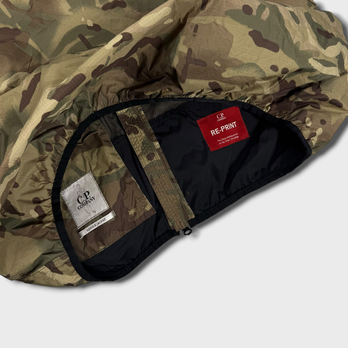 CP Company Reprint Camo Goggle Hood Nylon Jacket 3XL