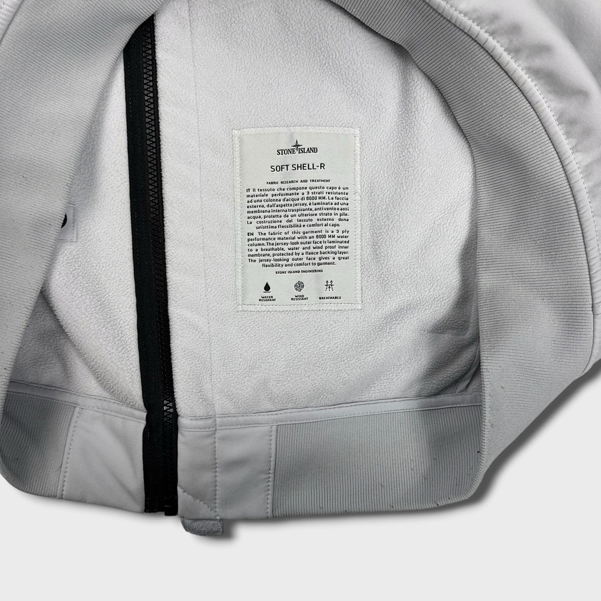 Stone Island Ice Blue Soft Shell-R Jacket XXL