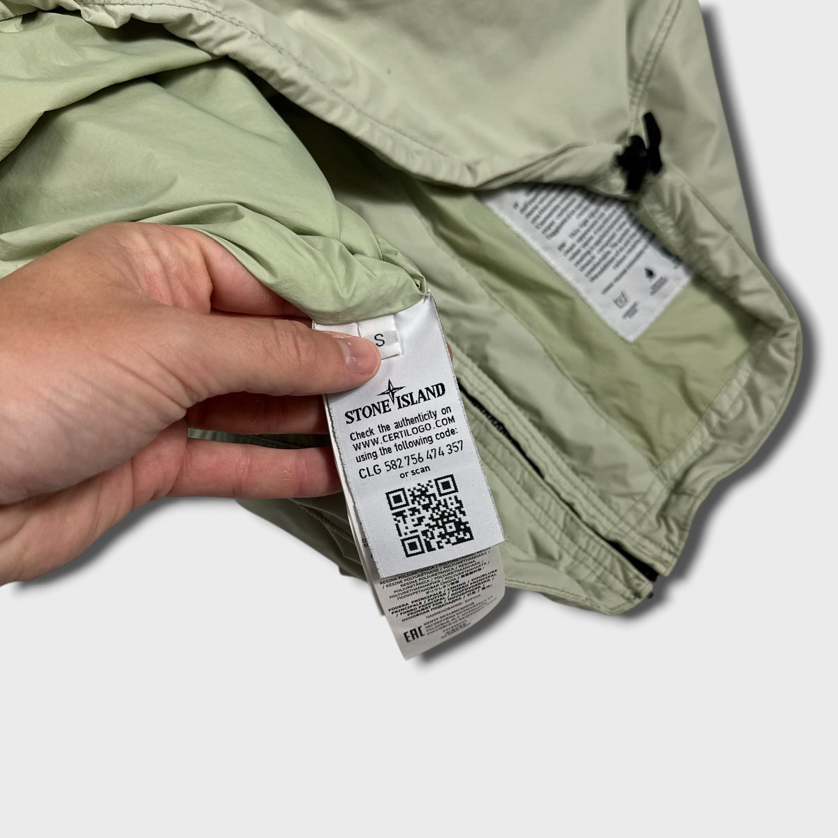 Stone Island Sage Green Skin Touch Jacket S