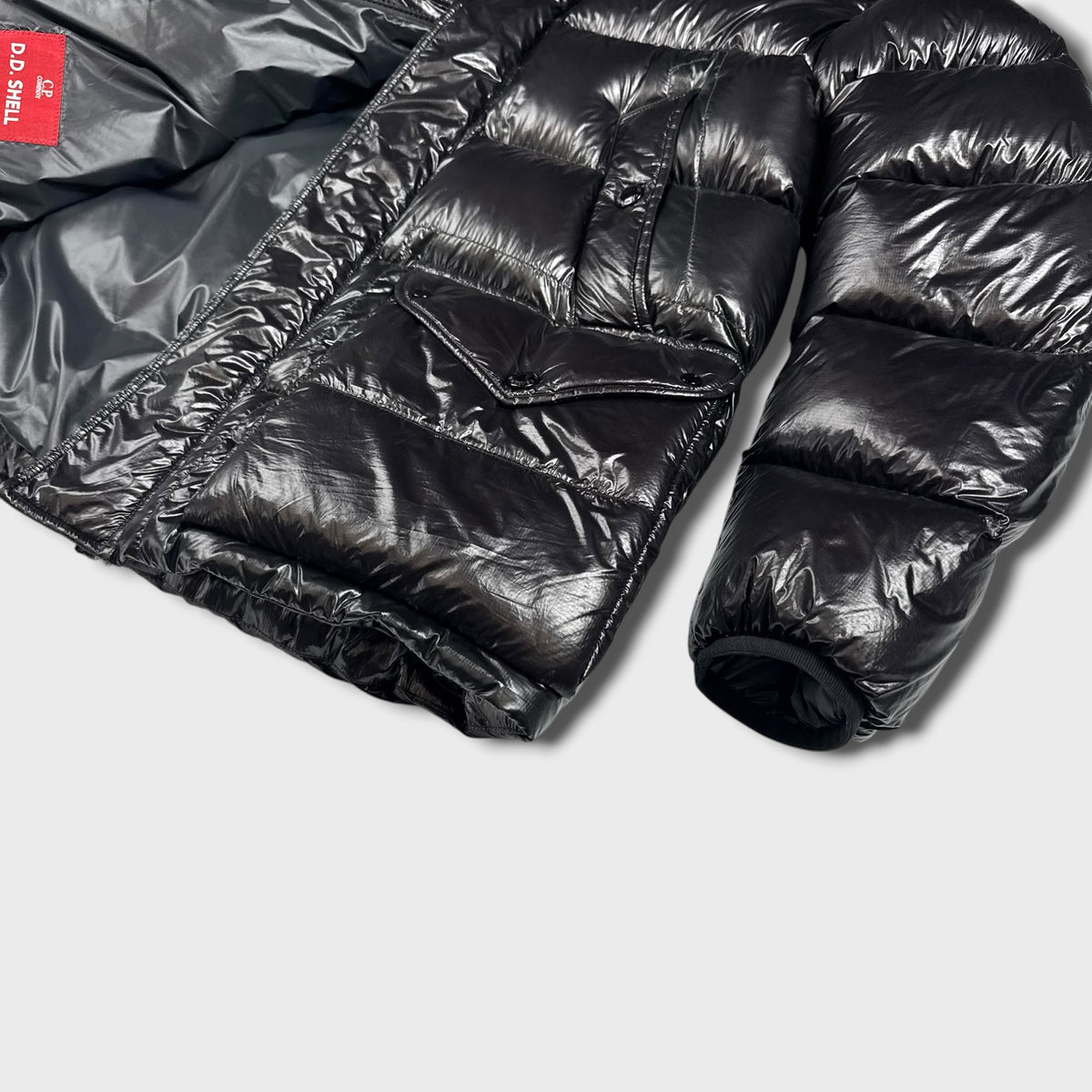 CP Company DD Shell Goggle Hood Puffer Jacket S