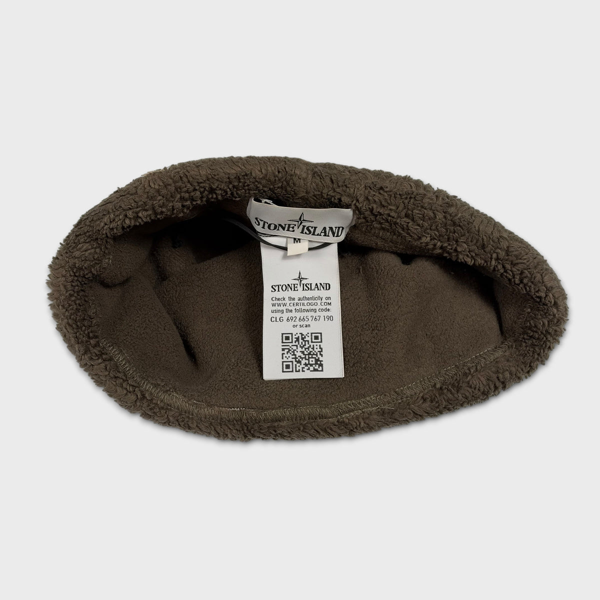 Stone Island Fleece Beanie Hat M