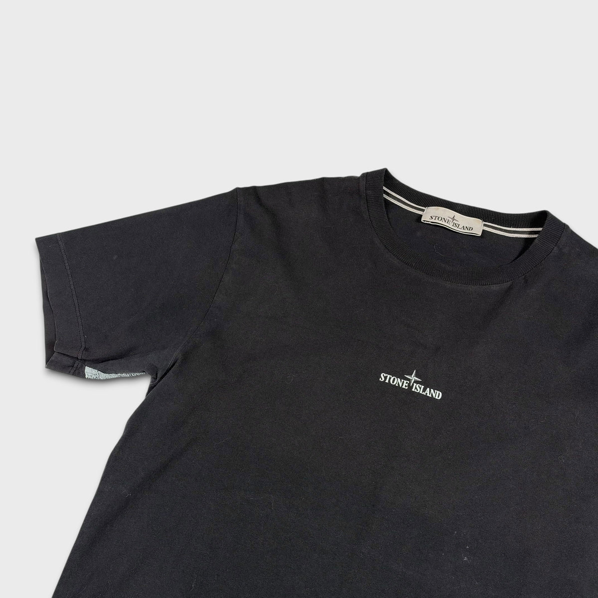 Stone Island Black Graphic T-Shirt M