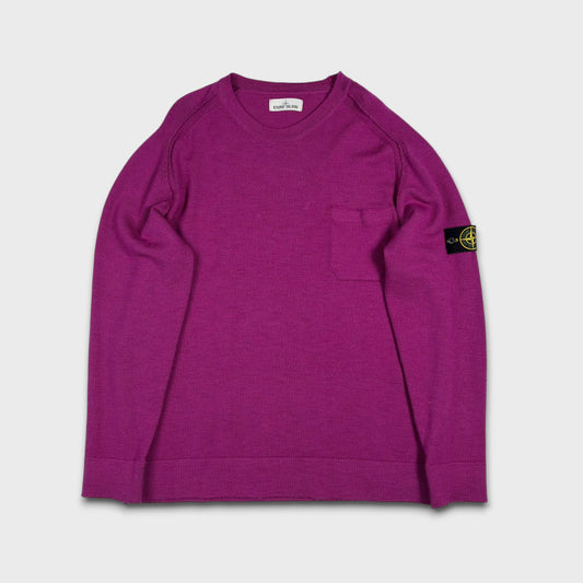 Stone Island Purple Pocket Knit 3XL