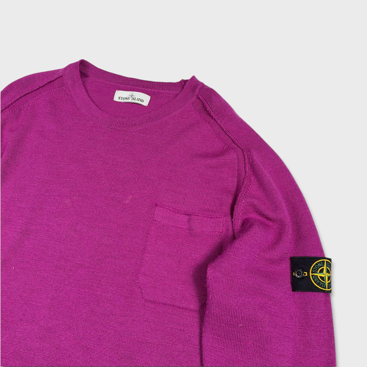 Stone Island Purple Pocket Knit 3XL