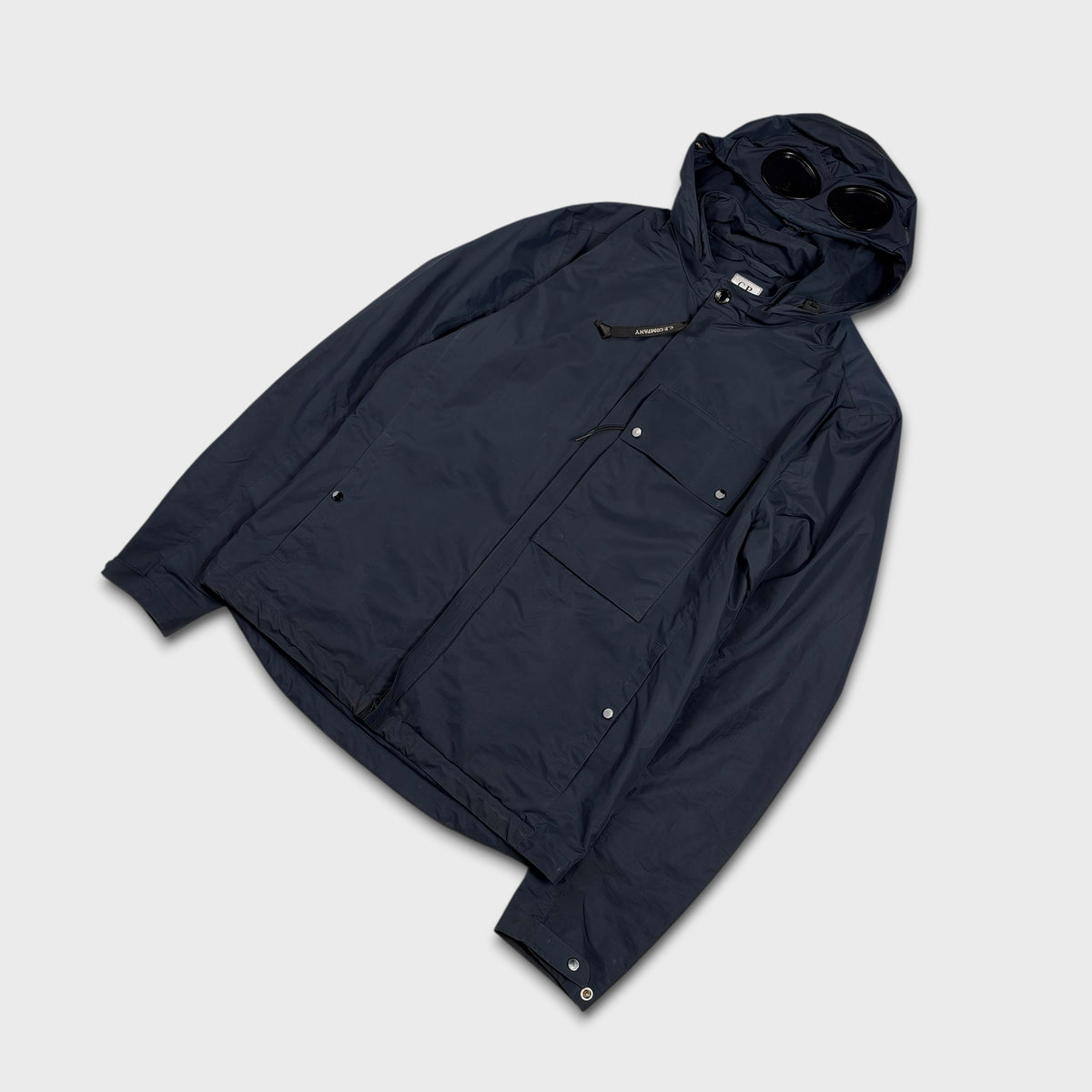 CP Company Navy Micro-M Weather Resistant Goggle Jacket S