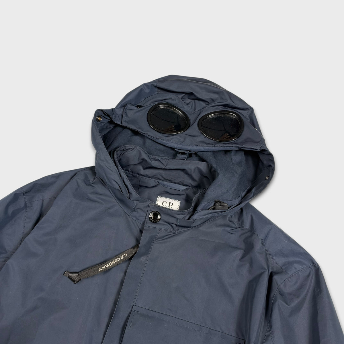 CP Company Navy Micro-M Weather Resistant Goggle Jacket S