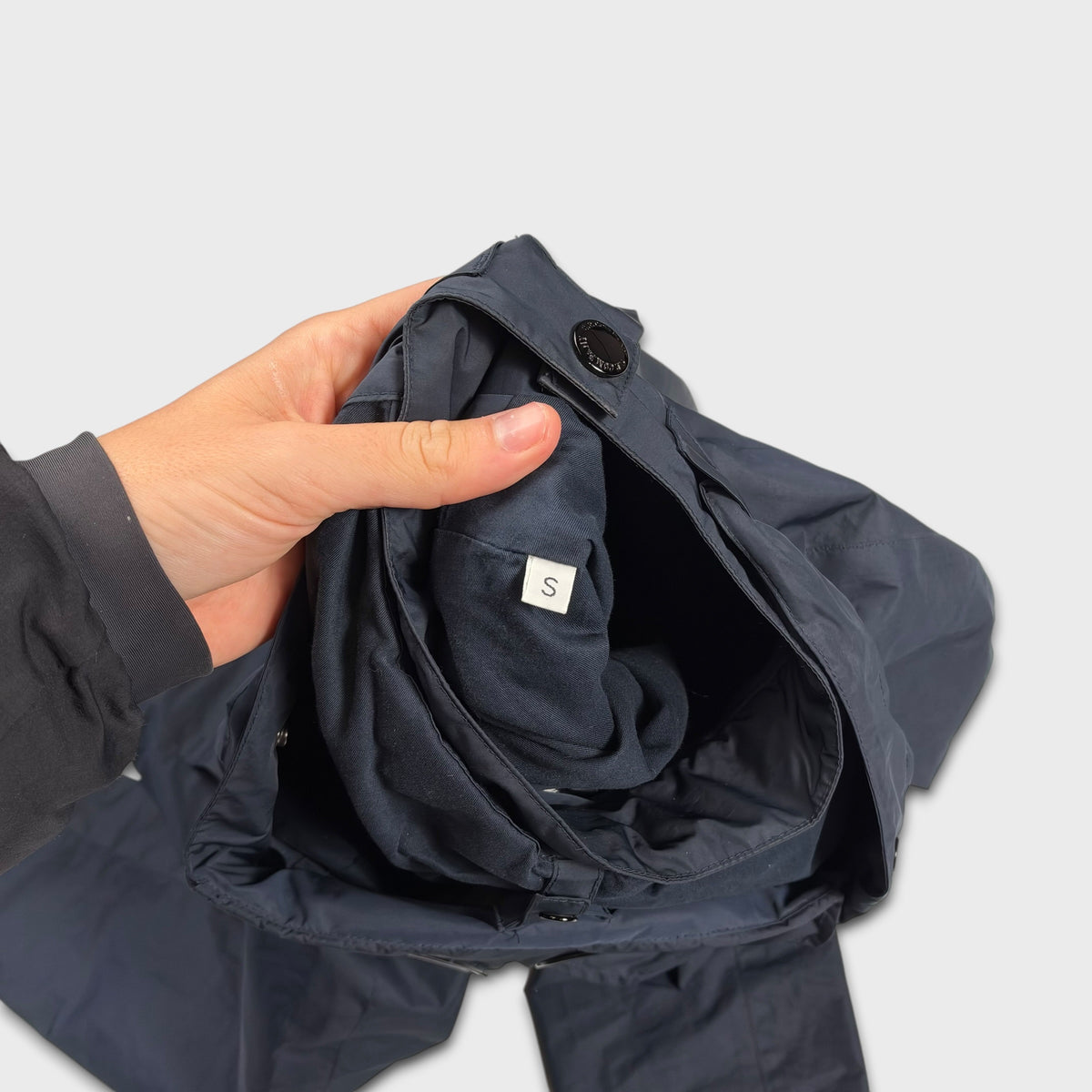 CP Company Navy Micro-M Weather Resistant Goggle Jacket S