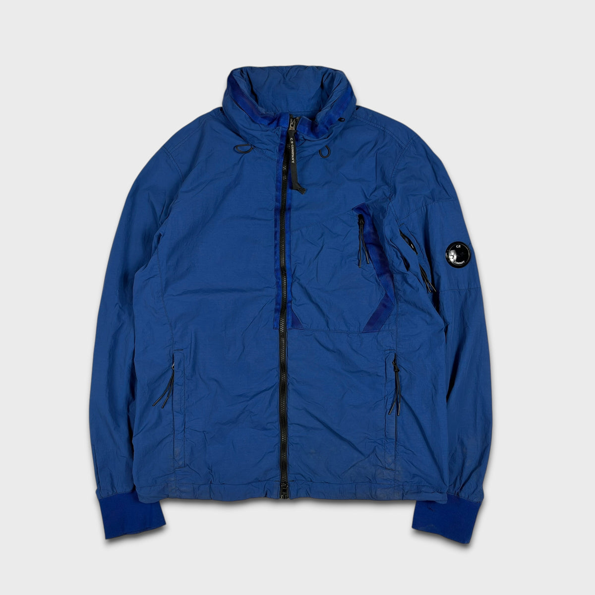 CP Company Royal Blue Flatt Nylon Lens Jacket M