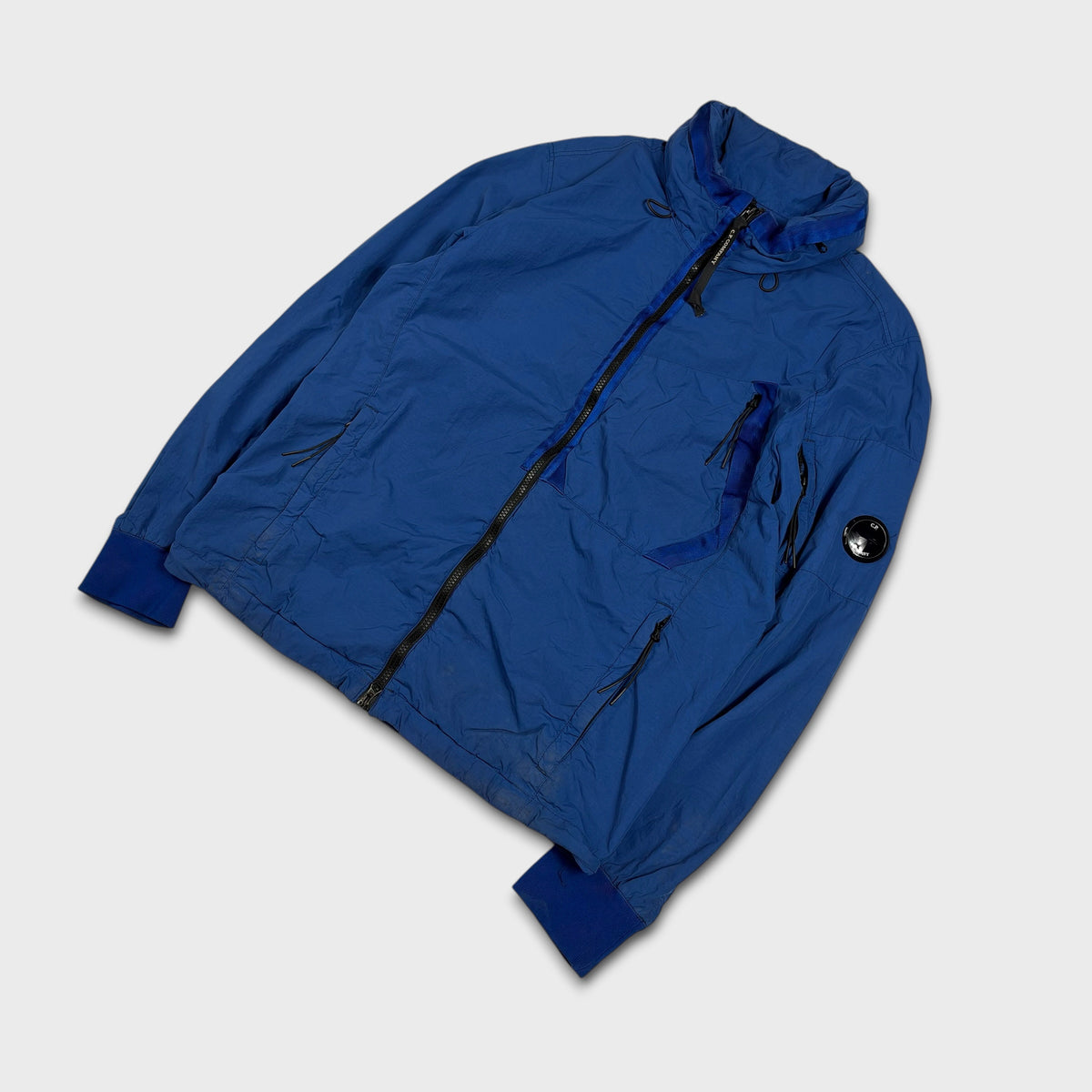 CP Company Royal Blue Flatt Nylon Lens Jacket M