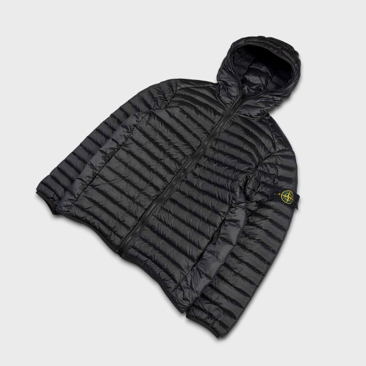 Stone Island R-Nylon Loom Woven Down Chambers Puffer Jacket M
