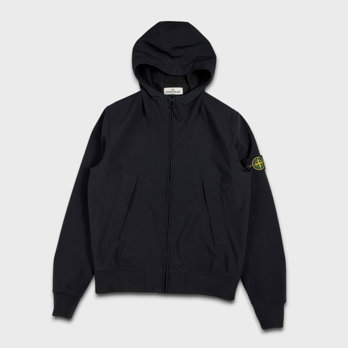 Stone Island Black Soft Shell-R Jacket L