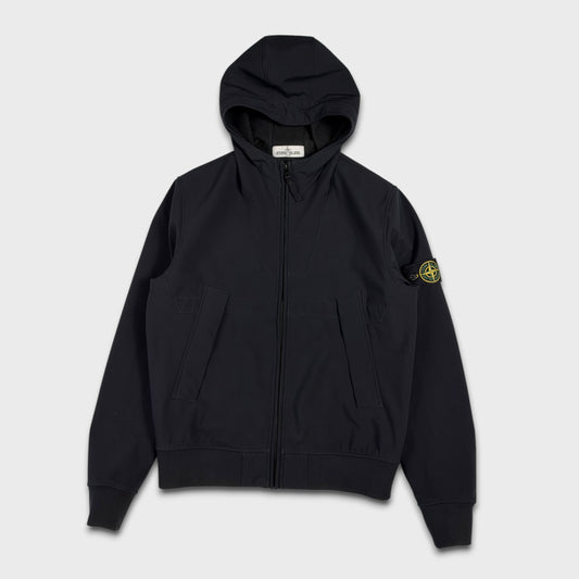Stone Island Black Soft Shell-R Jacket L