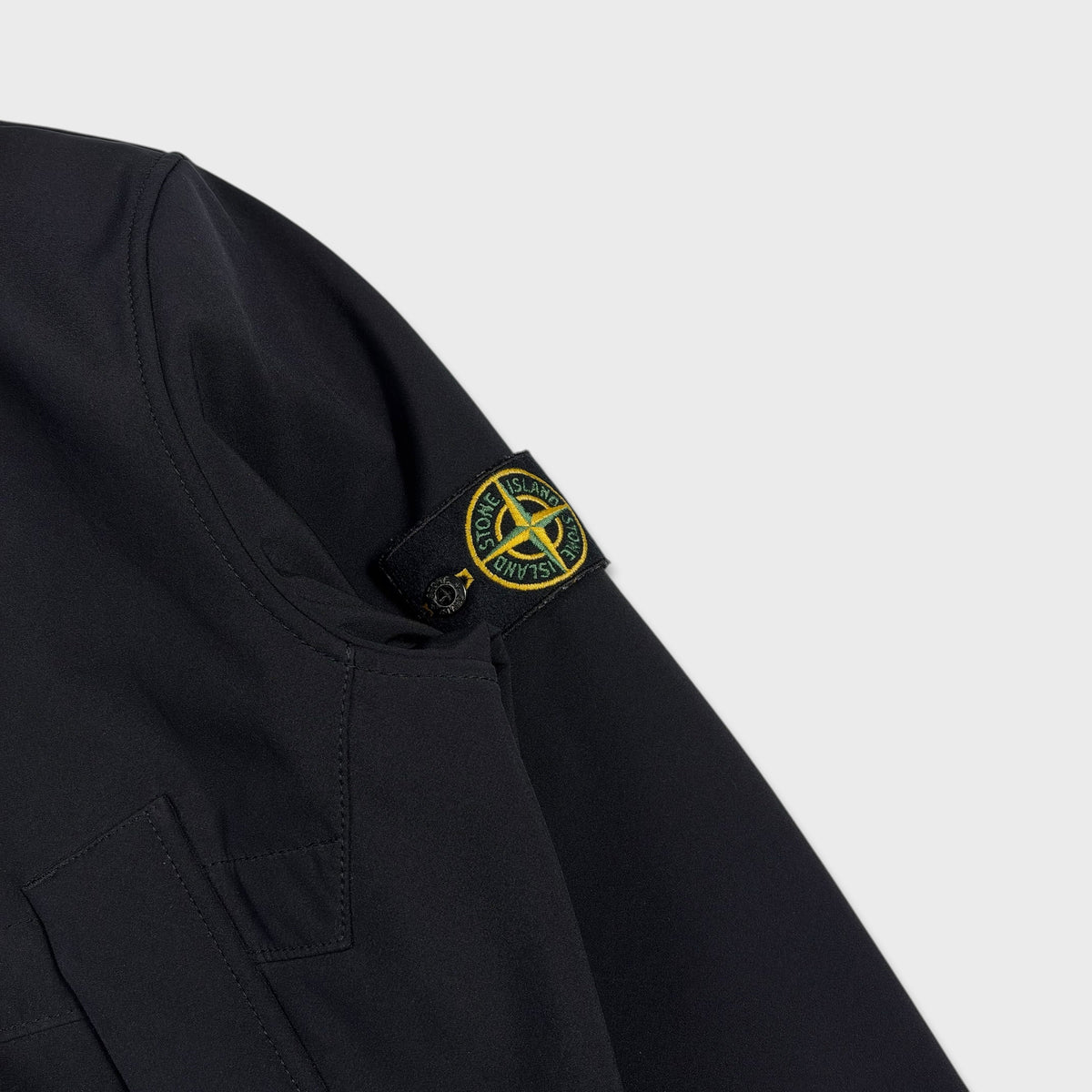 Stone Island Black Soft Shell-R Jacket L