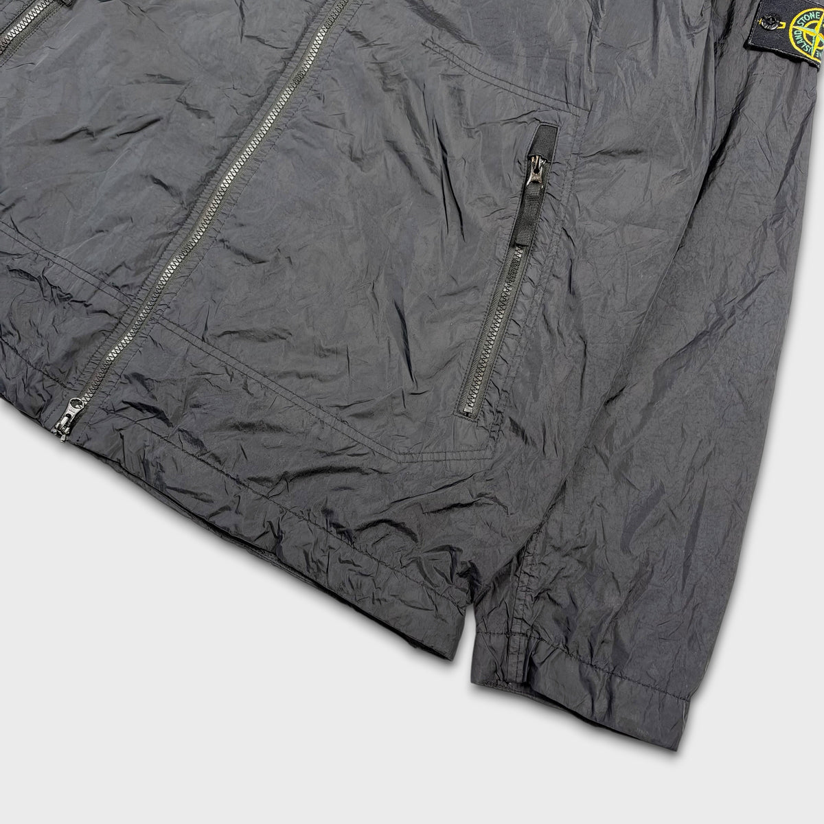 Stone Island Garment Dyed Crinkle Reps Hooded Lightweight Jacket 3XL